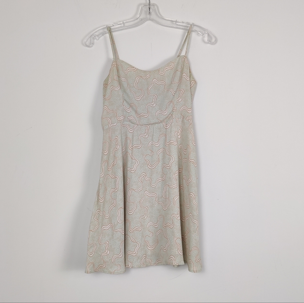 Aritzia Sunday Best Women's Slip Dress Size 4 Abstract Print